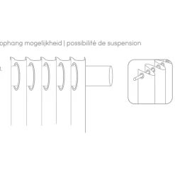 Leen Bakker Gordijn Valletta - groen- 140x280 cm (1 stuk) Sale