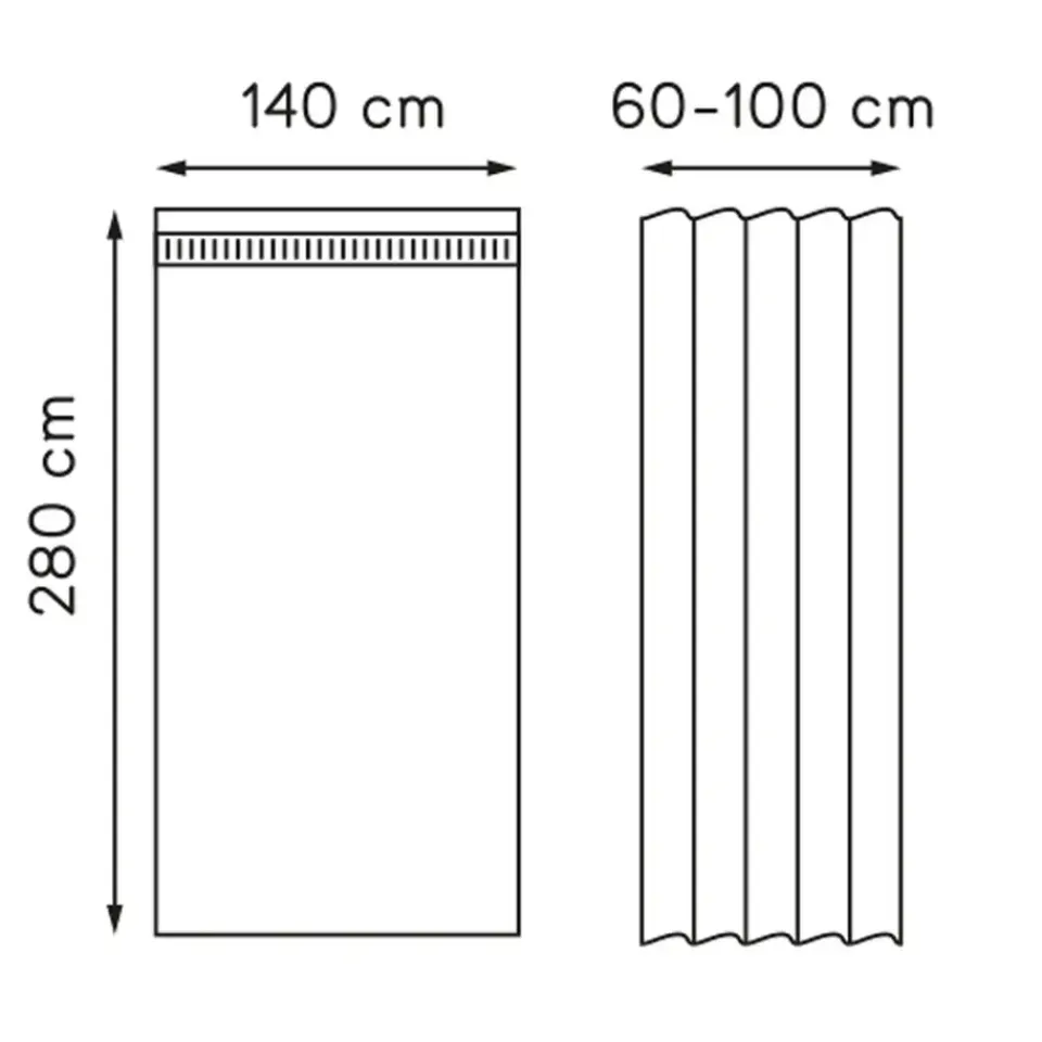 Leen Bakker Gordijn Viola - grijsgroen - 140x280 cm (1 stuk) Hot