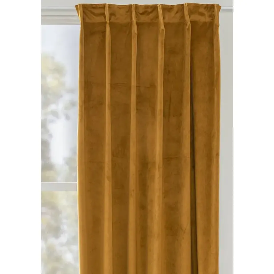 Leen Bakker Gordijn Yara - okergeel - 140x280 cm (1 stuk) Best