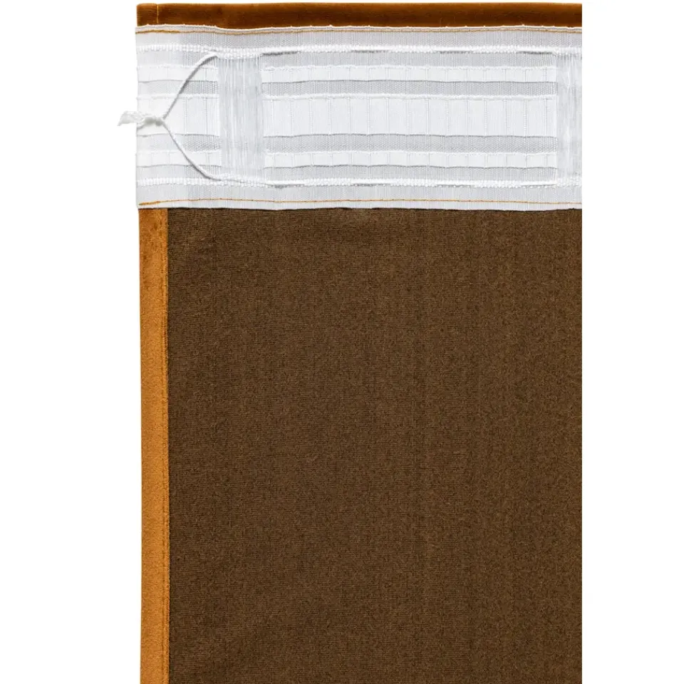 Leen Bakker Gordijn Yara - okergeel - 140x280 cm (1 stuk) Best