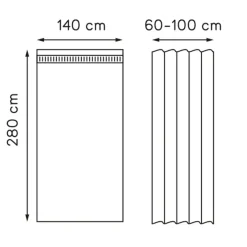 Leen Bakker Gordijn Yara - okergeel - 140x280 cm (1 stuk) Best