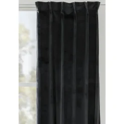Leen Bakker Gordijn Yara - zwart - 140x280 cm (1 stuk) Online