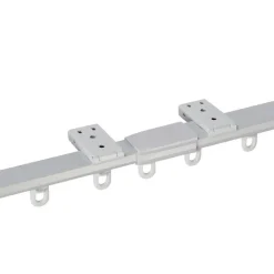 Merkloos Gordijnrail - uitschuifbaar - van 145 tot 270 cm - aluminium - gebroken wit Best