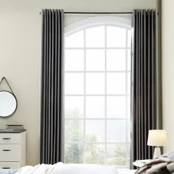 ACAZA Gordijnroede - uitschuifbaar - 120 tot 210 cm - zwart