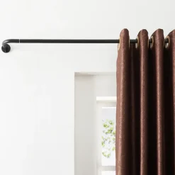 ACAZA Gordijnroede - uitschuifbaar - 120 tot 210 cm - zwart