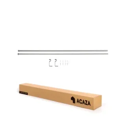 ACAZA Gordijnroede - Uitschuifbaar - Stang van 125-240 cm - Zilver Clearance