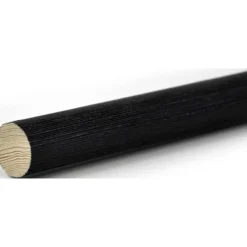 Leen Bakker Gordijnroede 200cm - zwart hout - Ø28mm (1280106) Hot