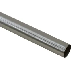 Leen Bakker Gordijnroede 120cm grijs rvs - Ø28mm (1209047) Best