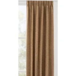 Leen Bakker Gordijnstof Boaz - zwart/camel Discount