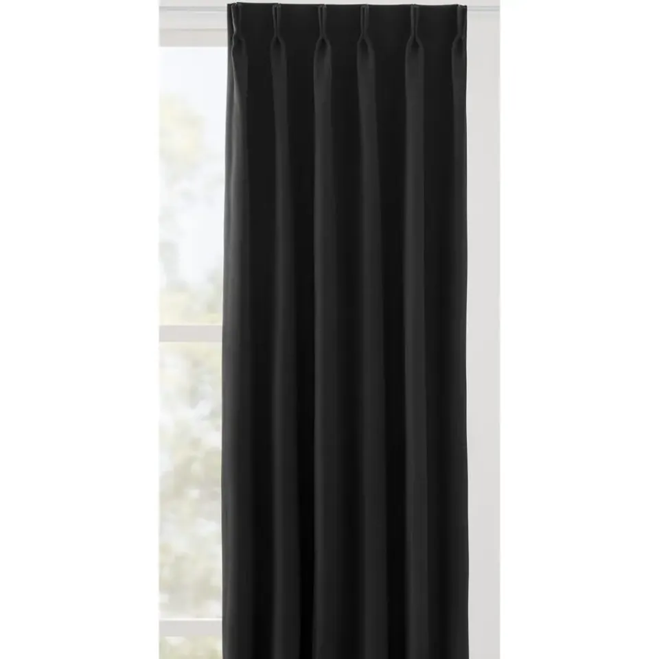 Leen Bakker Gordijnstof Bowie semi verduisterend - zwart