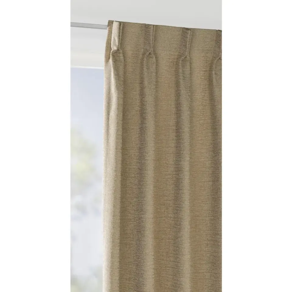 Leen Bakker Gordijnstof Fiora - lichtbruin Sale