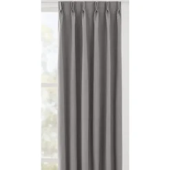 Leen Bakker Gordijnstof Leonard verduisterend - grijs Clearance