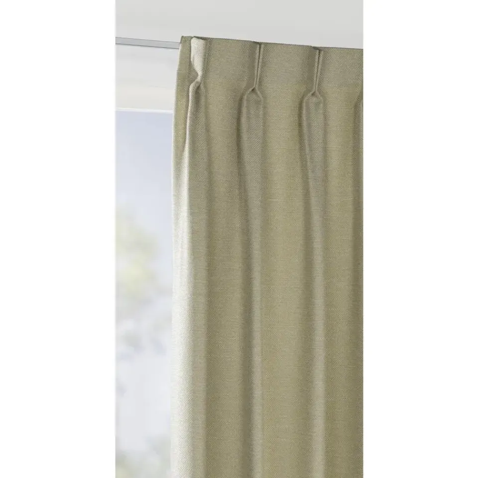 Leen Bakker Gordijnstof Luna - vergrijsd groen Hot