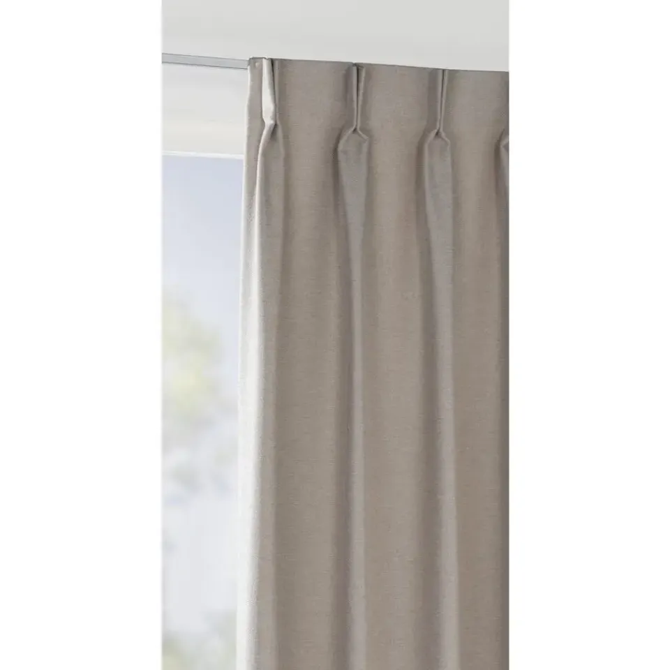 Leen Bakker Gordijnstof Lunora lichtdoorlatend - greige Online