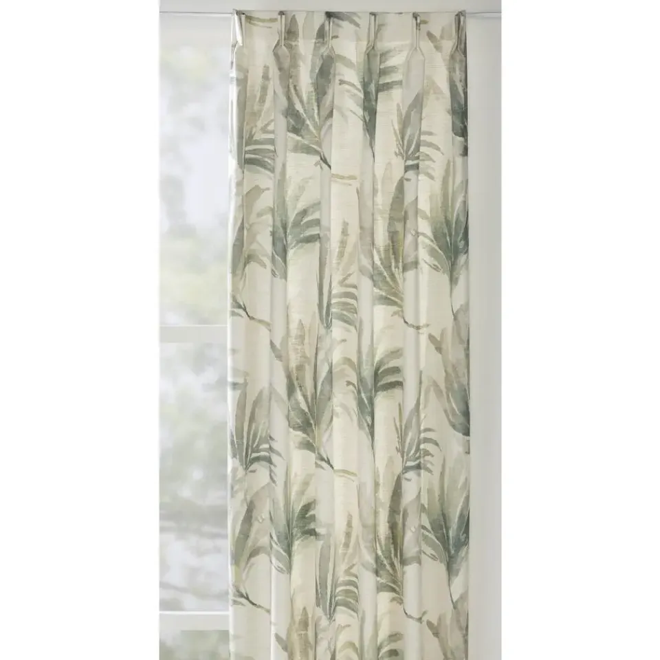 Leen Bakker Gordijnstof Nakuru - groen/beige