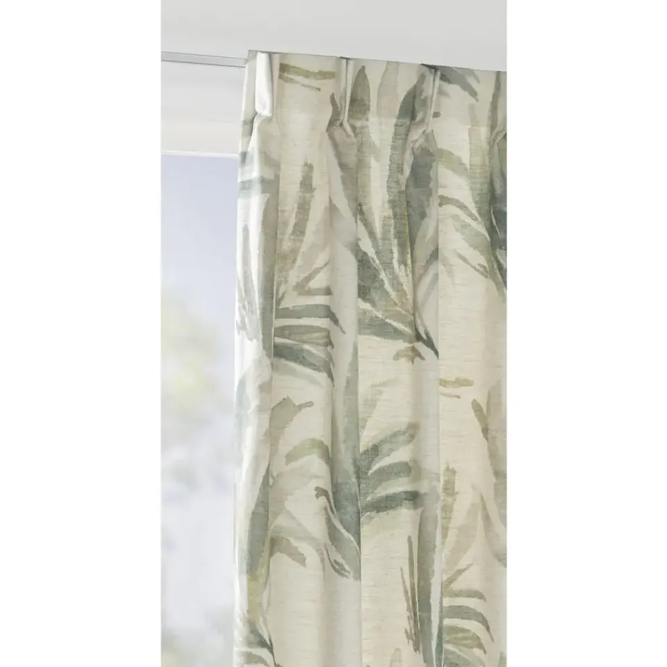 Leen Bakker Gordijnstof Nakuru - groen/beige