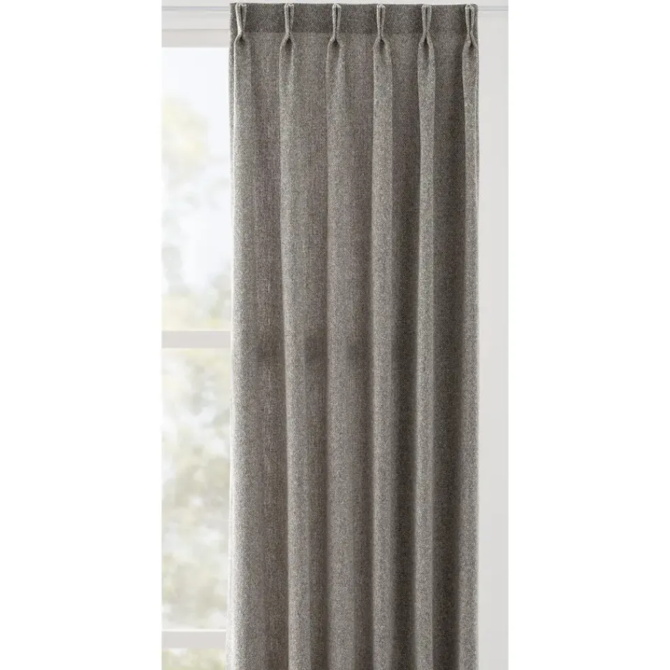 Leen Bakker Gordijnstof Sara - grijs Outlet