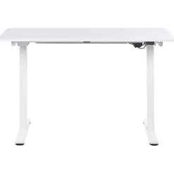 Beliani GRIFTON - Verstelbaar bureau - Wit - 120 cm - Staal Online