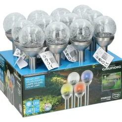 Grundig Prikspot - solar - RVS - tuinverlichting - 25 cm Outlet