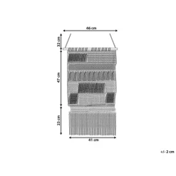 Beliani GUJRAT - Wanddecoratie - Beige - Katoen Hot