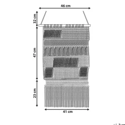 Beliani GUJRAT - Wanddecoratie - Beige - Katoen Hot