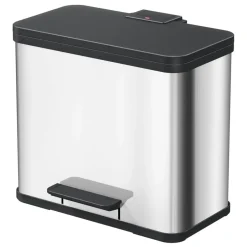 Hailo Öko Duo Plus L Prullenbak - 17+9L - RVS Outlet