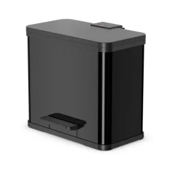 Hailo Öko Trio Plus L Prullenbak - 3x9L - zwart Clearance
