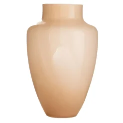 Hakbijl Glass Bloemenvaas Olaf - Beige - glas - D21 x H30 cm Hot