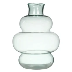 Hakbijl Glass Bloemenvaas Denise- transparant - glas - D29 New