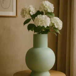 Hakbijl Glass Bloemenvaas Deborah - Groen - glas - D31 x H39 cm New