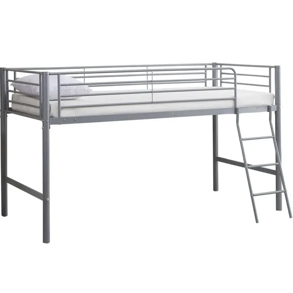 Emob Exclusive Halfhoogslaper Julie 90x200cm - metaal - mat grijs Sale