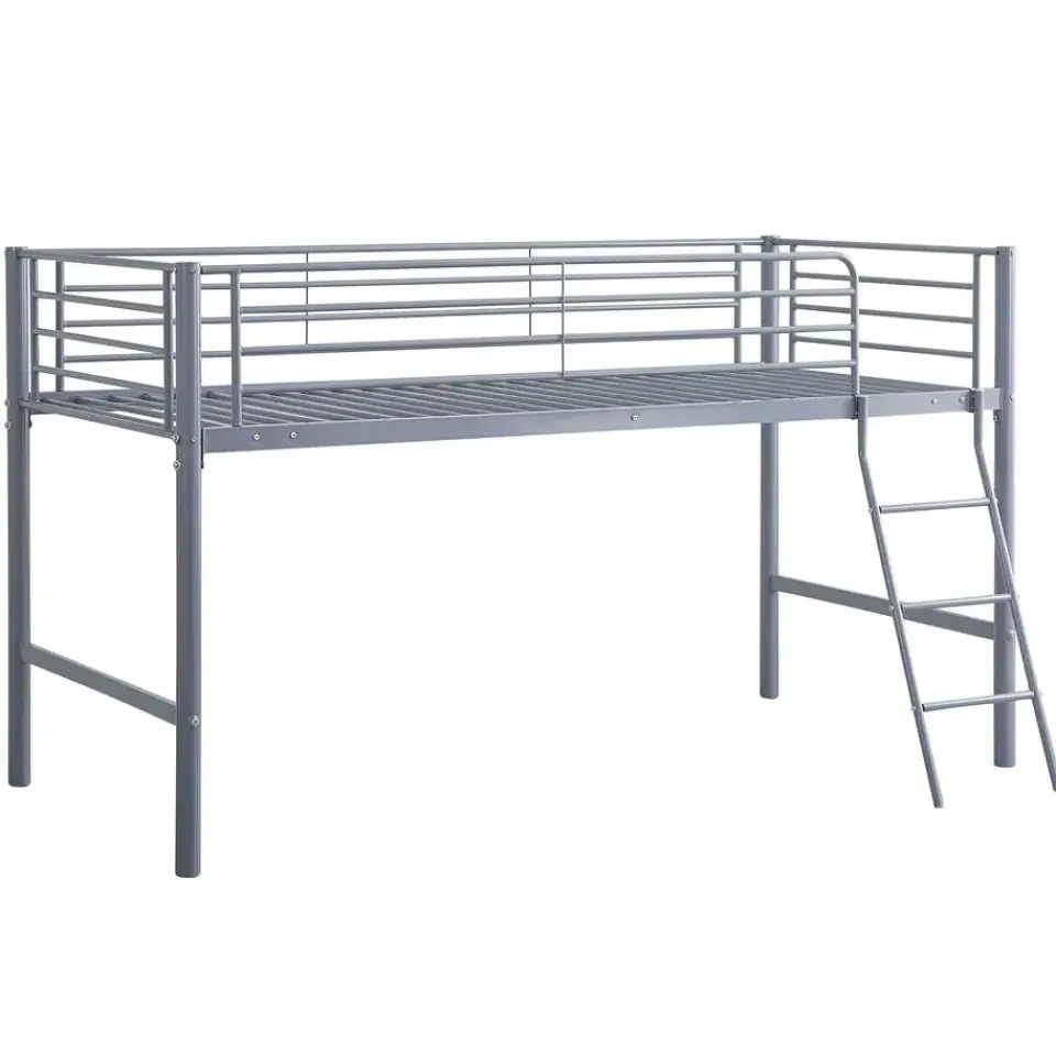 Emob Exclusive Halfhoogslaper Julie 90x200cm - metaal - mat grijs Sale