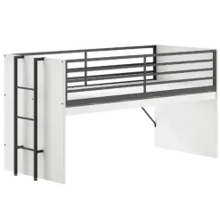 Vipack Halfhoogslaper Sammie 90x200cm - met bureau en boekenrekjes - wit Best