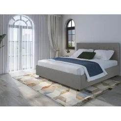 Loft24 Hamar - Bed 180x200 cm in grijze stof Online