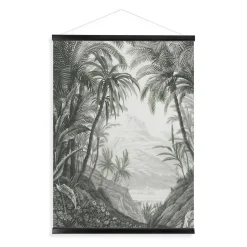Art for the Home Hangende Poster Linnen - Jungle Landschap Schets Clearance