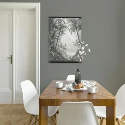 Art for the Home Hangende Poster Linnen - Jungle Landschap Schets Clearance