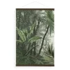 Art for the Home Hangende Poster Linnen - Jungle Landschap Groen