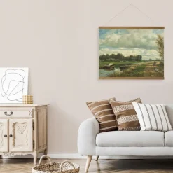 Art for the Home Hangende Poster Linnen Hollands Landschap 60x80cm Best