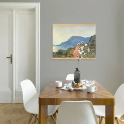 Art for the Home Hangende Poster Linnen Zuidelijk Landschap Monet The Red Road 60x80cm Online