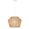 Light & Living Hanglamp Caspian - Bruin/Wit- Ø40cm Outlet