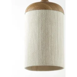 Light & Living Hanglamp Dania - Naturel/Crème - 90x22x32cm - 3L Clearance