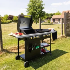 Happy Garden Gas barbecue VESUVIO - Zwart - Staal Clearance