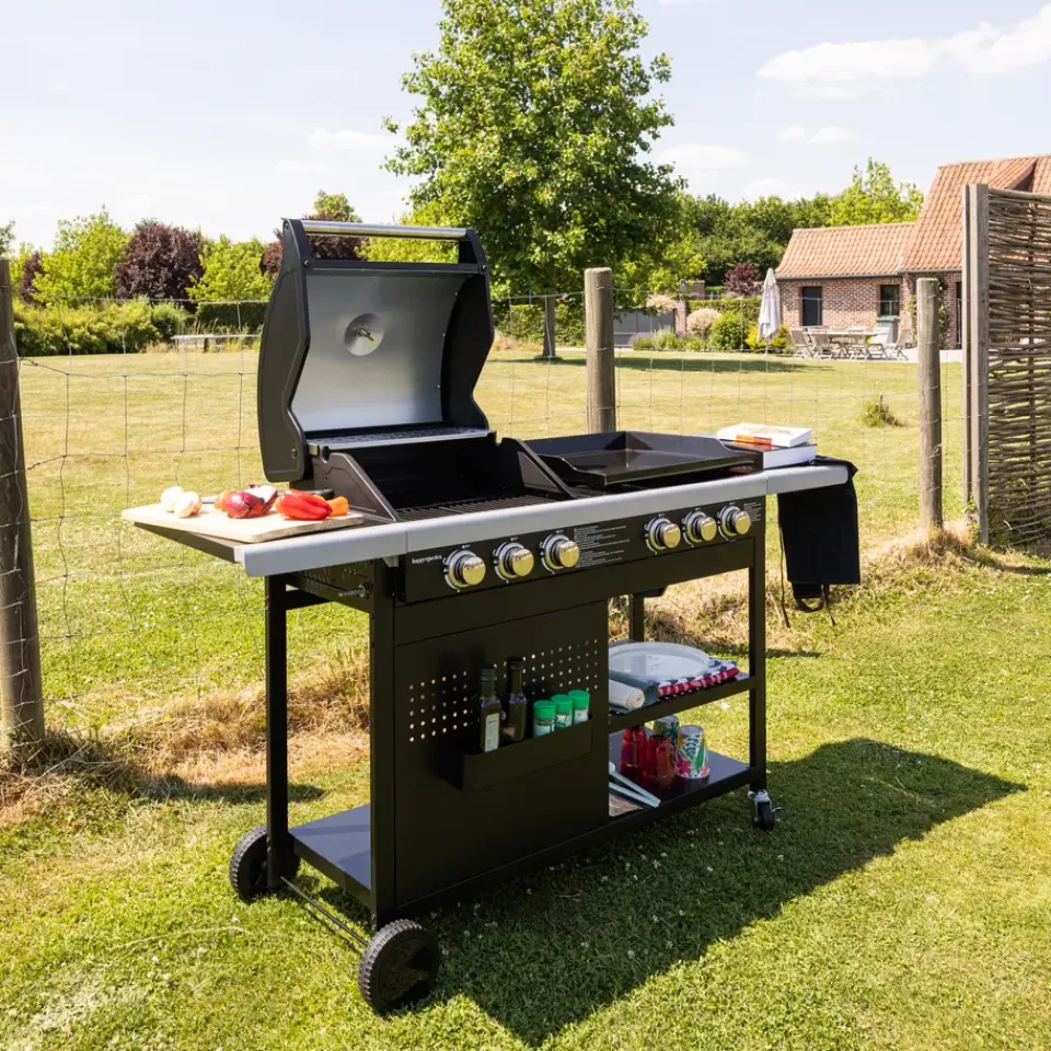 Happy Garden Gas barbecue VESUVIO - Zwart - Staal Clearance