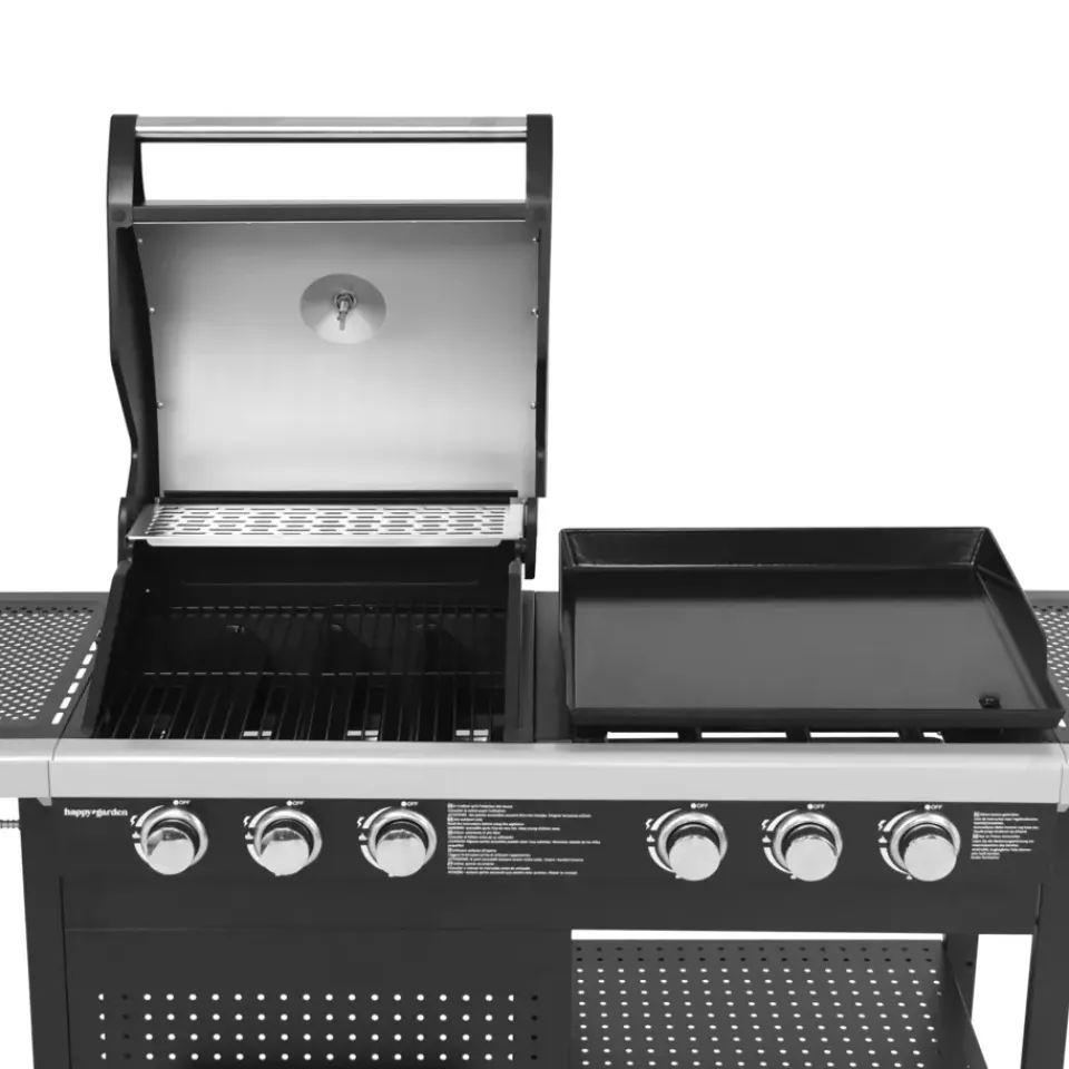 Happy Garden Gas barbecue VESUVIO - Zwart - Staal Clearance