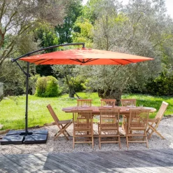 Happy Garden Offset paraplu MOLOKAI - Oranje - Staal Outlet