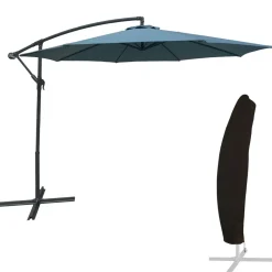 Happy Garden Offset paraplu OAHU - Blauw - Staal