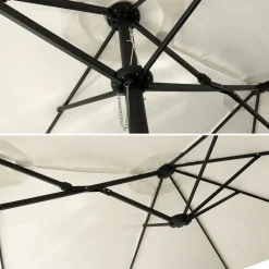 Happy Garden Parasol LINAI - Beige - Stof Hot