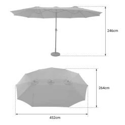 Happy Garden Parasol LINAI - Beige - Stof Hot