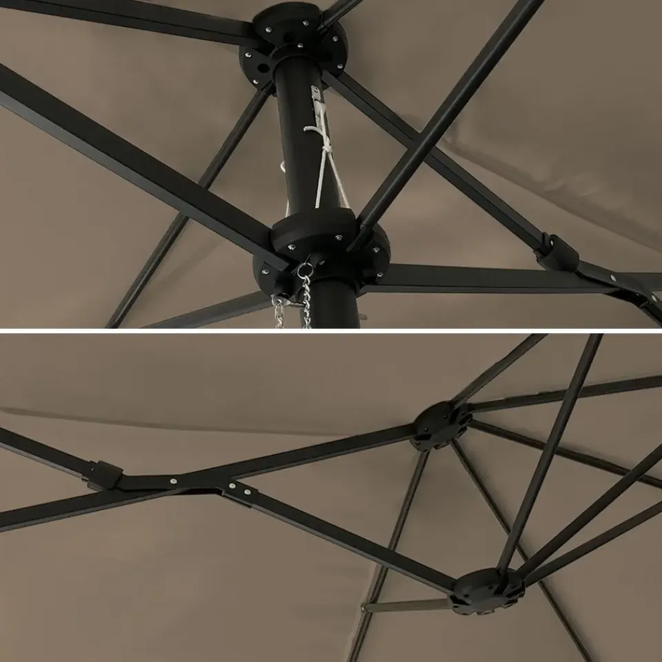 Happy Garden Parasol LINAI - Bruin - Stof Online