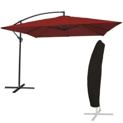 Happy Garden Parasol MOLOKAI - Rood - Staal Hot